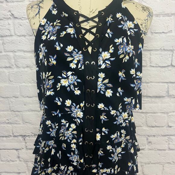 White House Black Market Floral Tank Blouse Women Size Small - Picture 2 of 7
